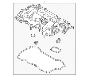 Крышка клапанная Hyundai Santa Fe 24-26 1.6