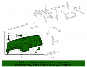 Торпедо передняя панель без AIRBAG Lexus IS250 IS300 IS350 06-08