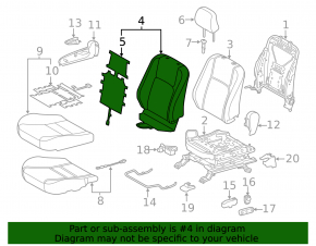 Пассажирское сидение Lexus CT200h 14-17 без airbag, механическое, кожа бежевая, стрельнувшее