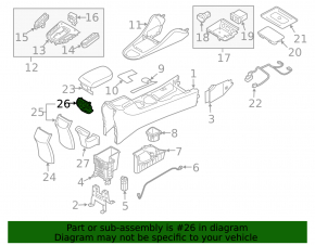 Grilă de ventilație consolă centrală Hyundai Ioniq 17-19 HEV, PHEV