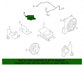 Senzor ocupant Nissan Rogue 21-24
