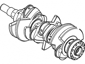 Коленвал Ford Explorer 16-16 3.5 T35PDED стандарт