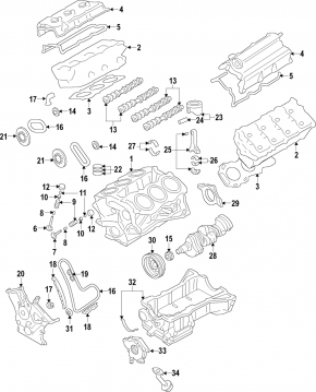 Коленвал Ford Explorer 16-16 3.5 T35PDED стандарт