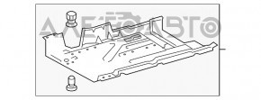 Защита днища левая большая Lexus RX350 16-22