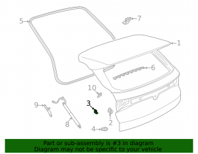 Отбойник двери багажника левый Volkswagen ID.4 21-26