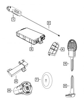 Remote Start And Keyless Entry Antenna Dodge Journey 11-20