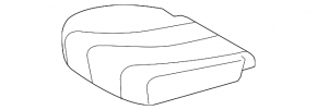 Scaun pasager Toyota Sienna 11-14 fără airbag, catifea gri