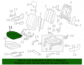 Пассажирское сидение Toyota Sienna 11-14 без airbag, механическое, велюр серое