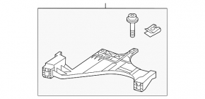 Suport bara față sub far, interior stânga, Audi A4 B8 13-16 rest