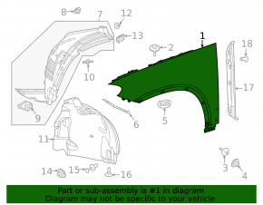 Aripă dreapta față Mercedes X167 GLS 450 580 20-26