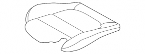 Водительское сидение Mazda 6 14-17 без airbag, ткань черн