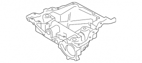 Полуподдон масляный Subaru Outback 15-19 2.5 FB25