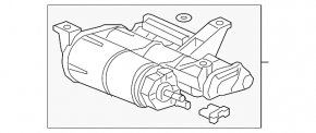 Канистра с углем абсорбер голая Honda Civic X FC 16-21 2.0T, 1.8T