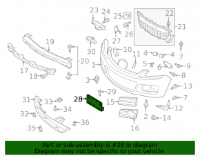 Площадка номерного знака передний Mazda CX-7 06-09