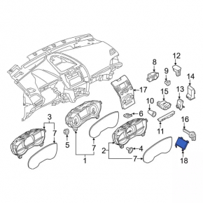 Монитор, дисплей Ford Edge 19-19 Sync 3, тычка