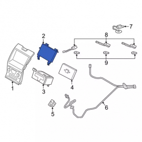 Монитор, дисплей Ford Edge 19-19 Sync 3, тычка