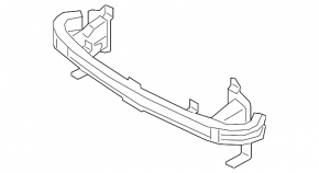 Усилитель переднего бампера Ford Edge 19-24 USA под буксир крюк