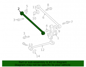 Maneta transversală spate dreapta Lexus RX300 RX330 RX350 RX400h 04-09 4WD