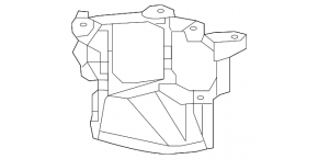 Suport far ceață dreapta Lexus RX350 RX450h 16-19