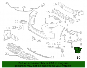 Кронштейн птф правый Lexus RX350 RX450h 16-19