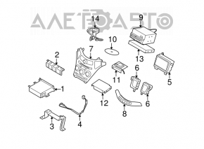 Монитор индикации airbag Subaru b10 Tribeca