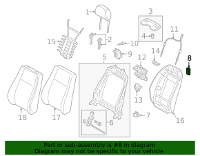 Управление пассажирским сиденьем Volkswagen ID.4 21-26 с кнопками