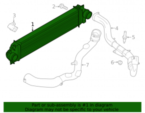 Интеркулер Ford Fusion mk5 13-16 1.6T примят
