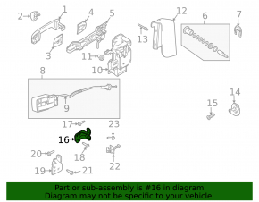 Петля двери нижняя передняя левая Ford Transit Connect MK2 13-25
