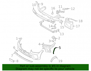 Крепление переднего бампера правое BMW X6 G06 20-26 M