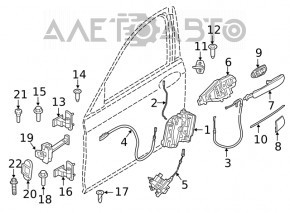 Заглушка ручки двери передняя левая BMW 7 G11 G12 16-22