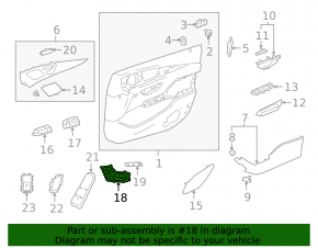 Control scaun cu memorie, stânga față, Mercedes W213 E 21-23, fără ventilație