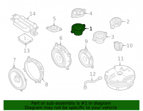Динамик передней панели левый Mazda CX-9 16-23 BOSE