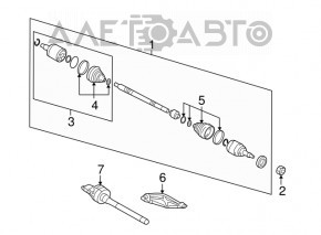 Arbore de transmisie față dreapta Hyundai Tucson 16-21 2.0 AWD