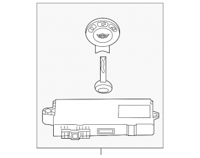 Блок управления CAS Car Access System Mini Cooper Clubman R55 07-14