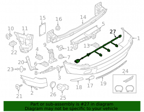 Cablaj bara spate BMW X5 E70 11-13 pachet M