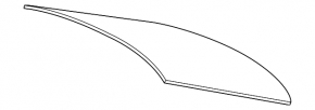 Стекло заднее Lexus ES300h ES350 13-18 тонировка, царапины