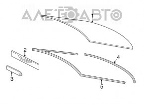Стекло заднее Lexus ES300h ES350 13-18 тонировка, царапины