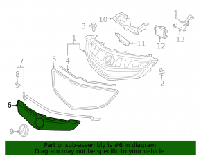 Grilă auto Acura TLX 15-17