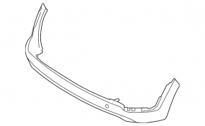Губа заднего бампера Hyundai Tucson 19-21 рест цельная