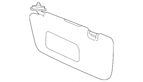 Козырек правый Subaru XV Crosstrek 13-14
