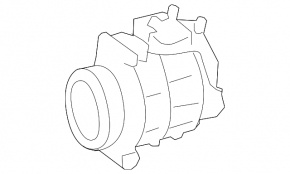 Компрессор кондиционера Mercedes X164 GL 08-12 320/350d, под задний климат