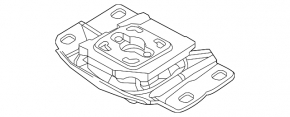 Подушка двигателя задняя Ford Focus mk3 15-18 рест 1.0T