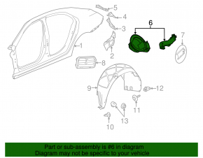 Корпус лючка бензобака Chevrolet Malibu 13-15