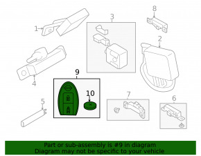 Ключ smart key на 4 кнопки Nissan Leaf 13-17 полез хром