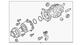 Задний дифференциал редуктор Infiniti JX35 QX60 13- 104к