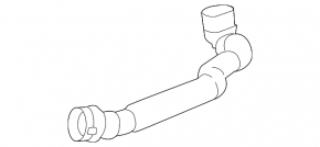 Патрубок системы охлаждения Mercedes C-class W205 300 15-18