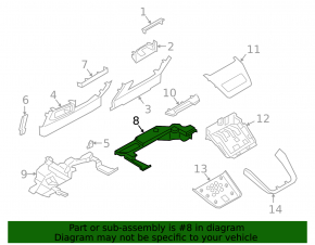 Ornamente negre pentru bordul inferior al scaunului șoferului pentru Lincoln Corsair 20-22, cu suport defect