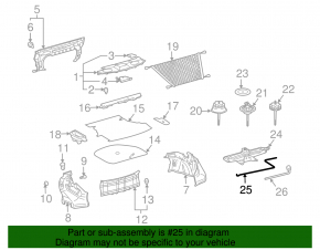 Ручка домкрата Lexus RX350 RX450h 10-15