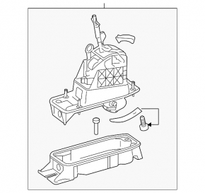 Шифтер КПП VW Jetta 13-16 USA hybrid