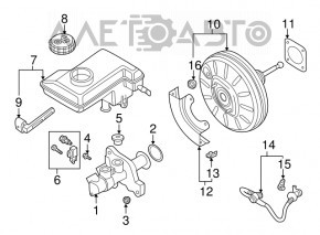 Бачок ГТЦ VW Golf 15-